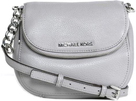 michael kors bedford flat crossbody pearl grey|Bedford Legacy Large Pebbled Leather Crossbody Bag .